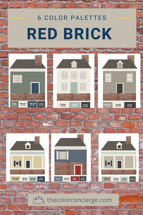 red brick house color chart